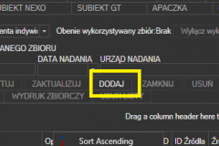 Poczta Polska - dodawanie nowego zbioru