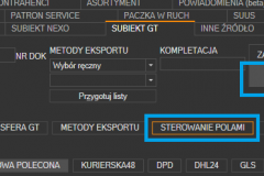 Subiekt GT- otwieranie ustawień automatycznego wyboru kuriera